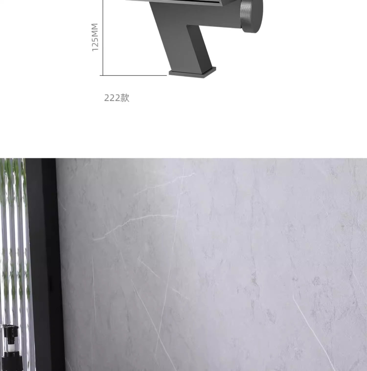 瀑布式面盆洗手間盥洗用品洗臉盆創意設計感