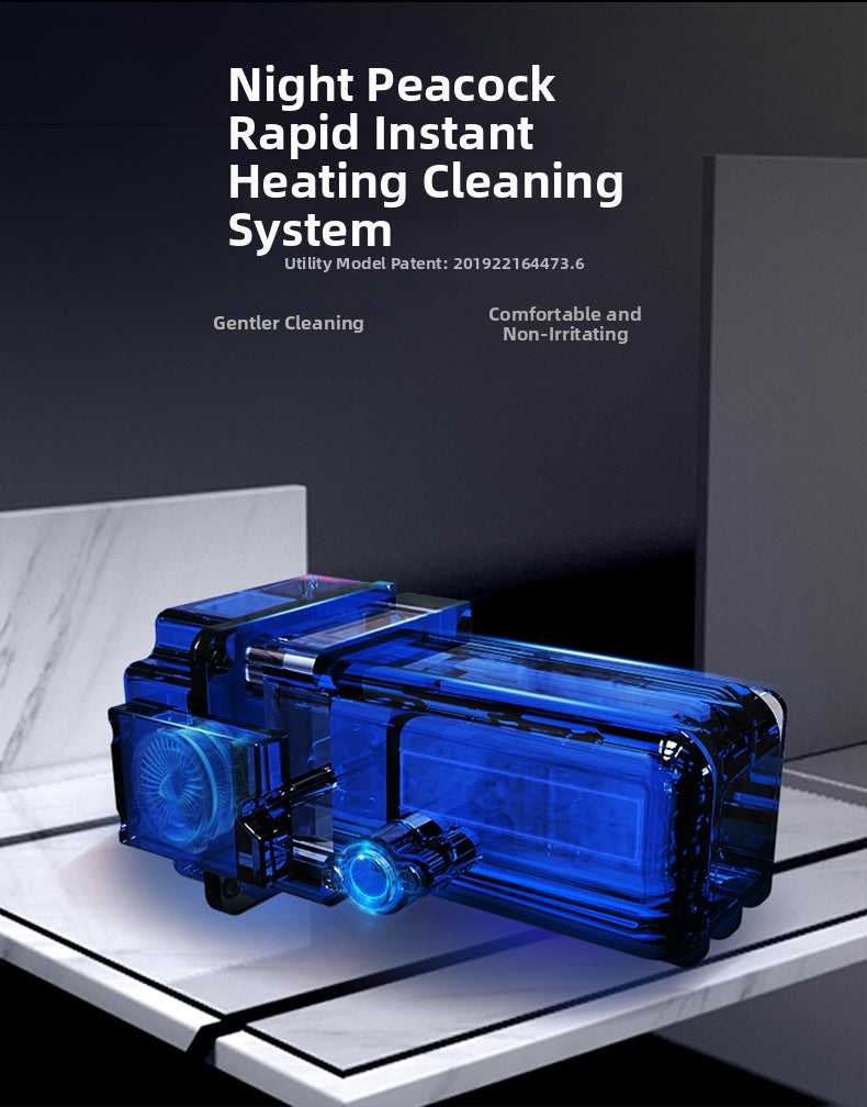 AK68 Square Smart Bidet Seat with Instant Heating for a Gentle, Soothing Wash. The Aerated Warm Water Stream is Designed for Maximum Comfort Without Irritation, Perfect for Sensitive Skin and a Luxury D-Shape Bathroom Upgrade