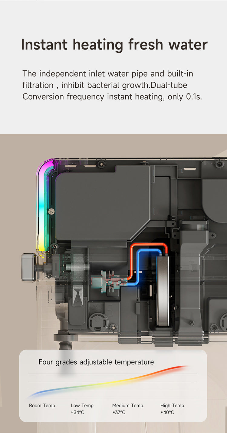JA10 Smart Toilet with Instant Heating Wash, Independent Water Inlet with Filter, and Adjustable Water Temperature