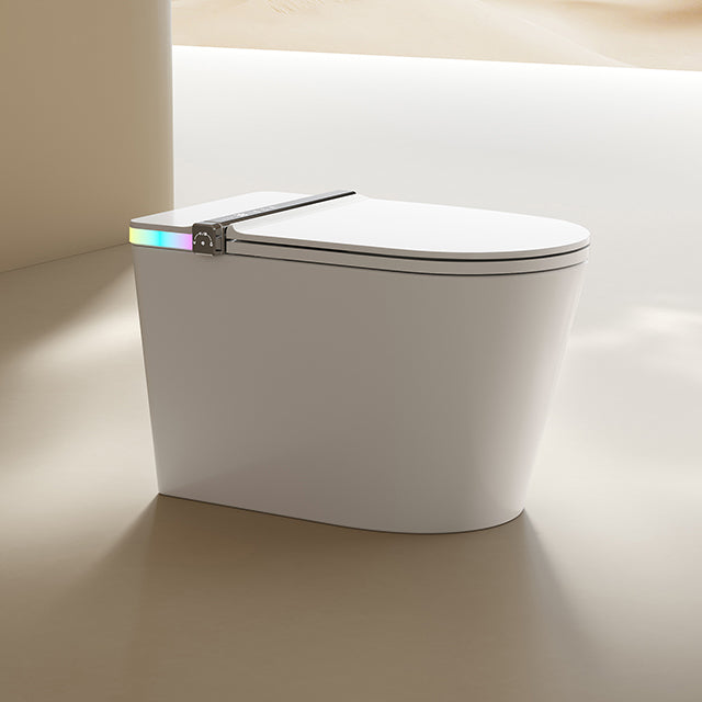 Smart toilet with integrated bidet washing function
