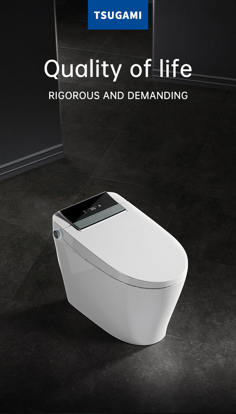 M8 smart bidet toilet 10 inch rough in s trap 12/14/16 inch rough in p trap floor mounted toilet with back outlet 