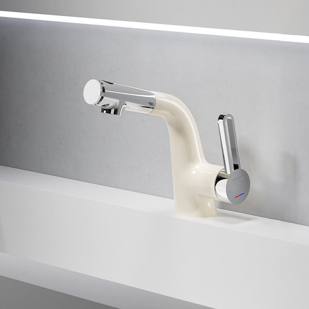 Modern Pull-Out Bathroom Basin Mixer Faucet - Multi-Mode Spray & Splash-Proof