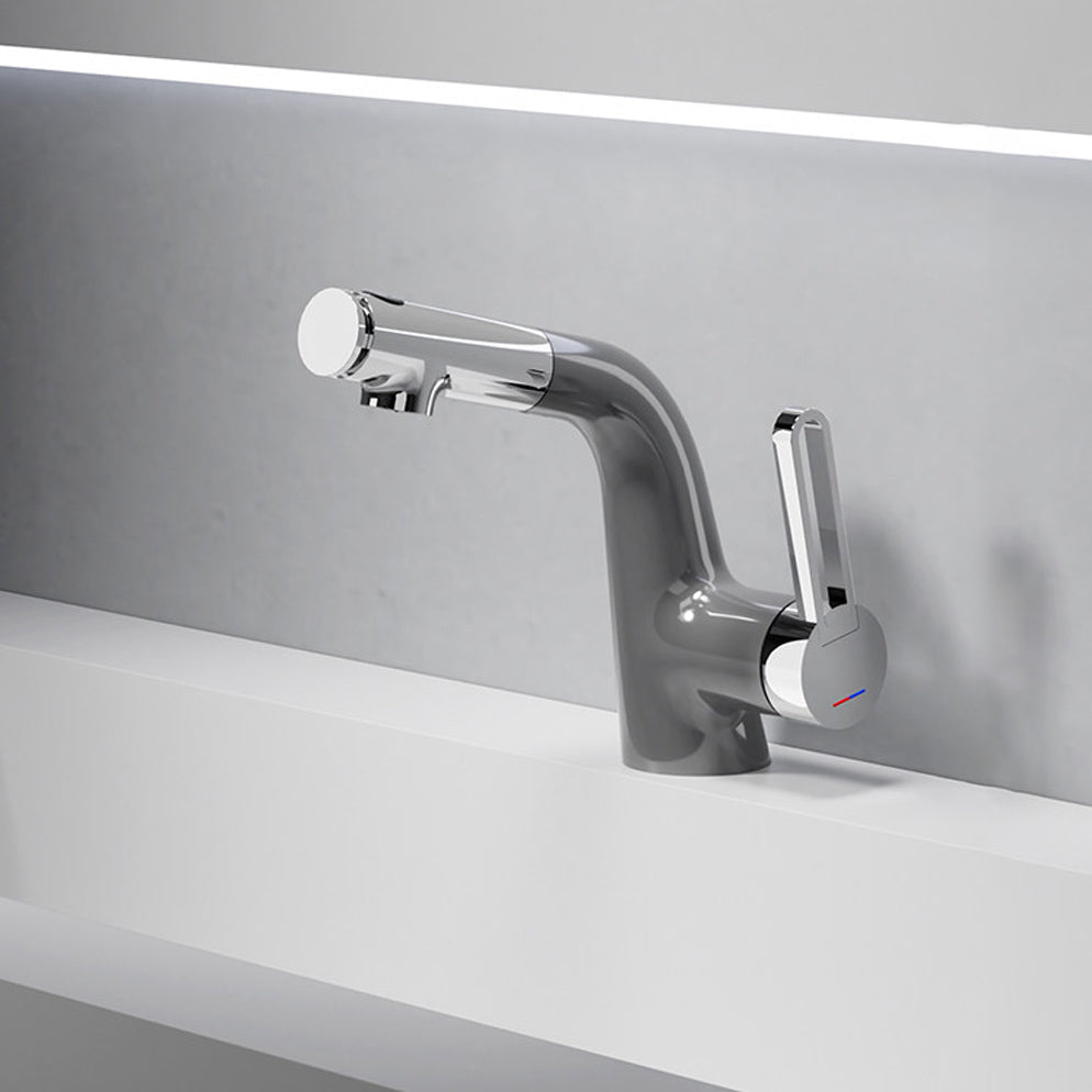 Modern Pull-Out Bathroom Basin Mixer Faucet - Multi-Mode Spray & Splash-Proof
