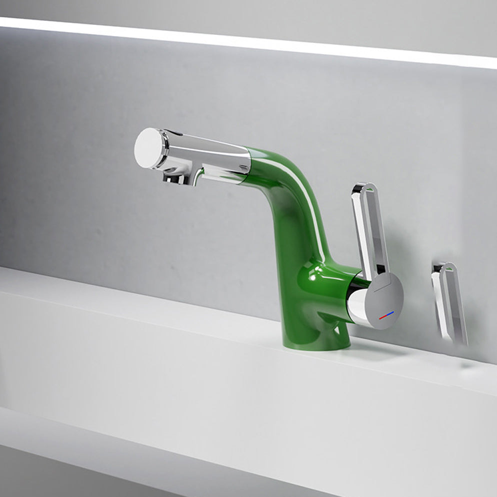 Modern Pull-Out Bathroom Basin Mixer Faucet - Multi-Mode Spray & Splash-Proof