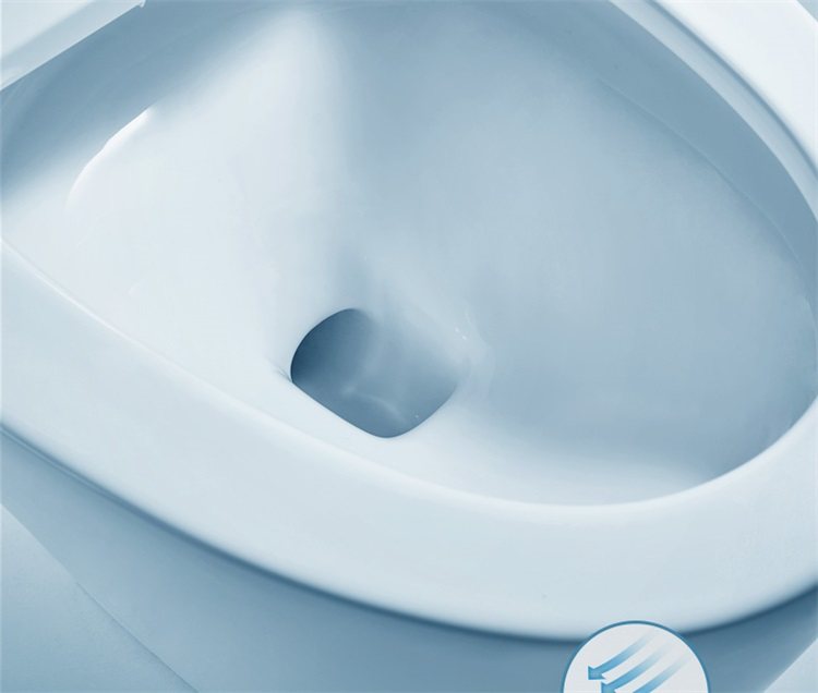 H881 enema bidet toilet with multi-layer nano self-cleaning glaze: the ultra-smooth ceramic surface prevents waste buildup and staining for an effortless, hygienic clean
