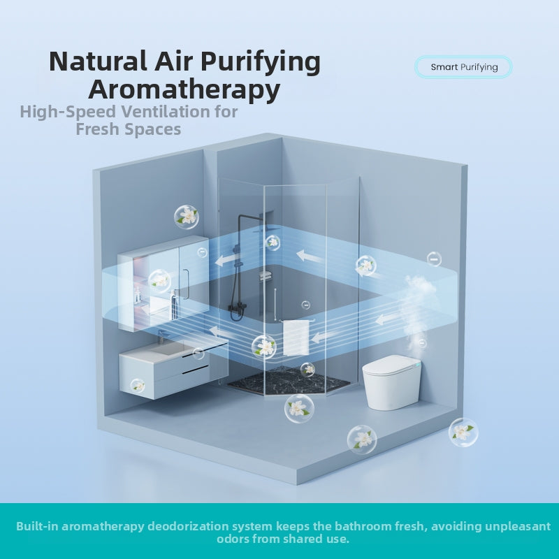 M979 Smart Toilet Natural Air Purifying Aromatherapy system providing high-speed ventilation and keeping the bathroom space fresh.
