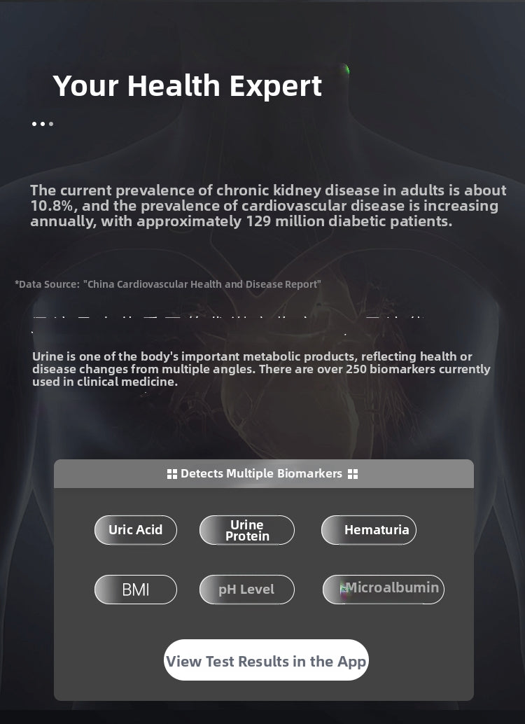 the t2 urine analysis smart bidet toilet tracks 6 indicators including protein, glucose, and uric acid with clinical-grade accuracy