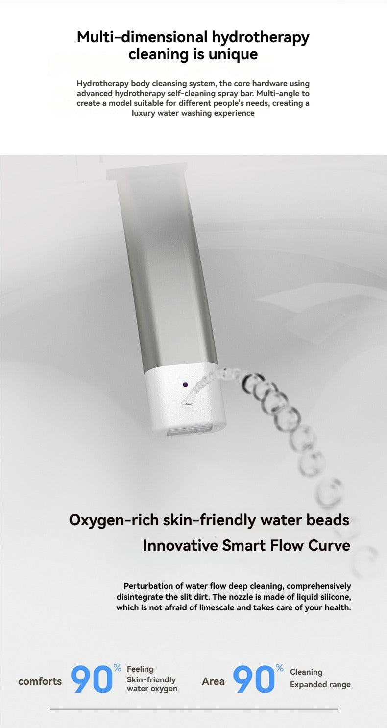 The V1 back outlet bidet toilet delivers a powerful yet gentle water flow for deep cleansing, effectively maintaining hygiene and reducing the risk of hemorrhoids through superior post-wash care